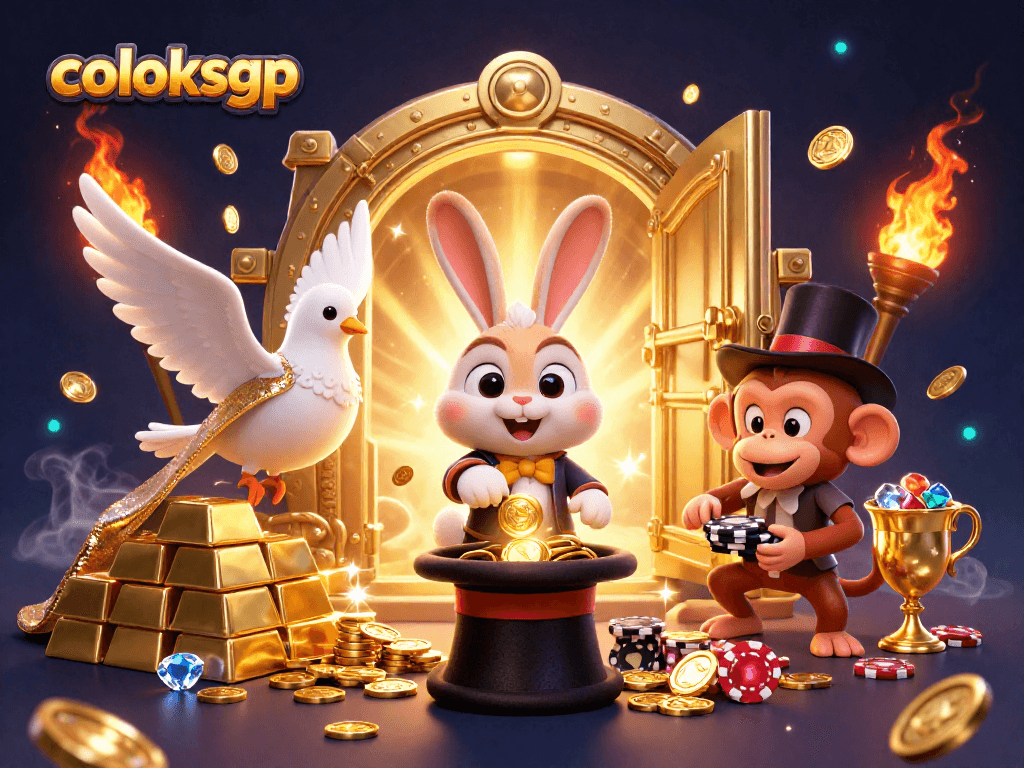 Menangkan jackpot dengan coloksgp, sambil merasakan semangat dari karakter magis dan koin emas.