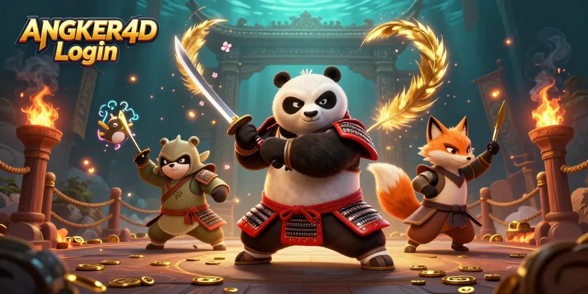 Experience the thrill of ANGKER4D Login with epic gambling characters and captivating game elements.