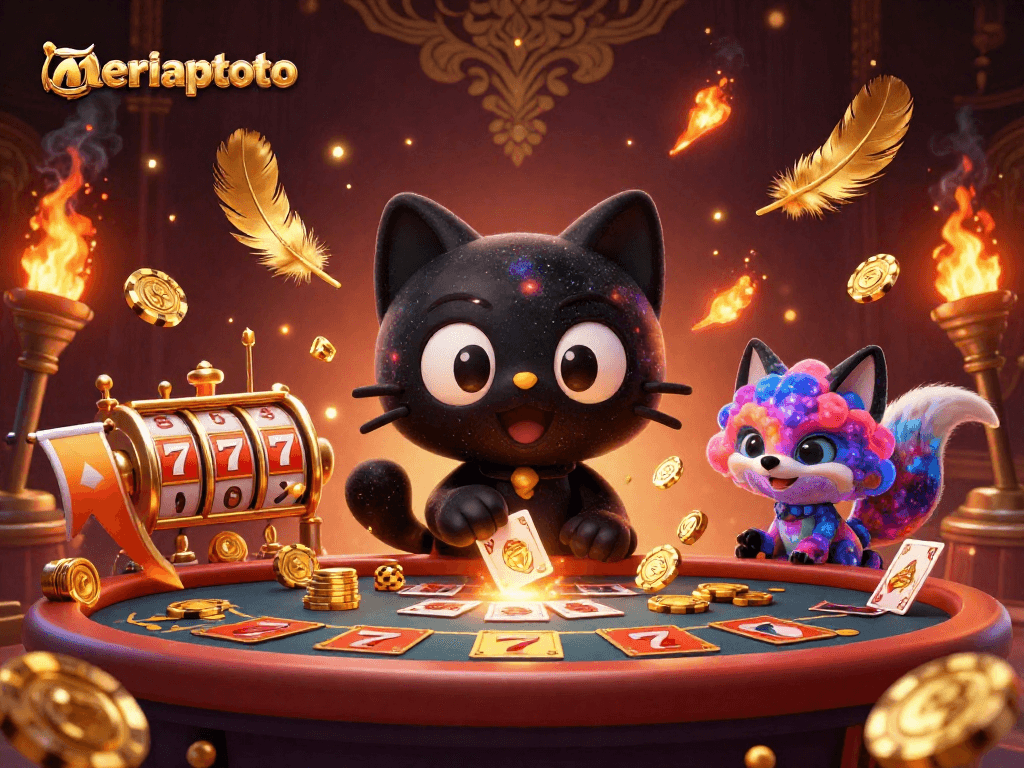 memainkan game slot di meriahtoto dengan kucing hitam galaksi dan rubah nebula, pengalaman kasino yang mendebarkan