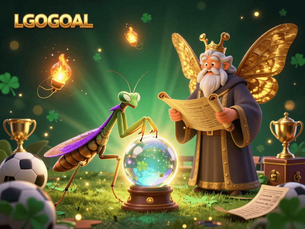 Experience strategic betting insights with LGOGOAL through engaging sports-themed 3D illustration.