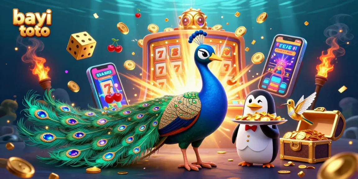 Play and win with bayi toto in this vibrant casino scene featuring dynamic games and colorful winnings.