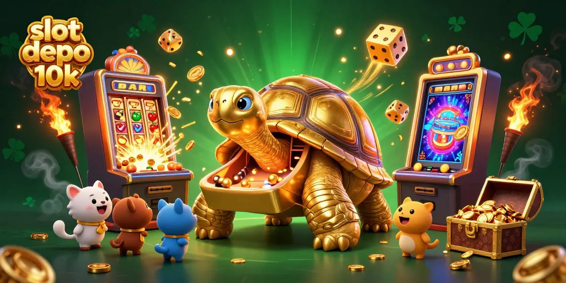 Experience thrilling wins and exciting gameplay with slot depo 10k, featuring a vibrant casino scene.