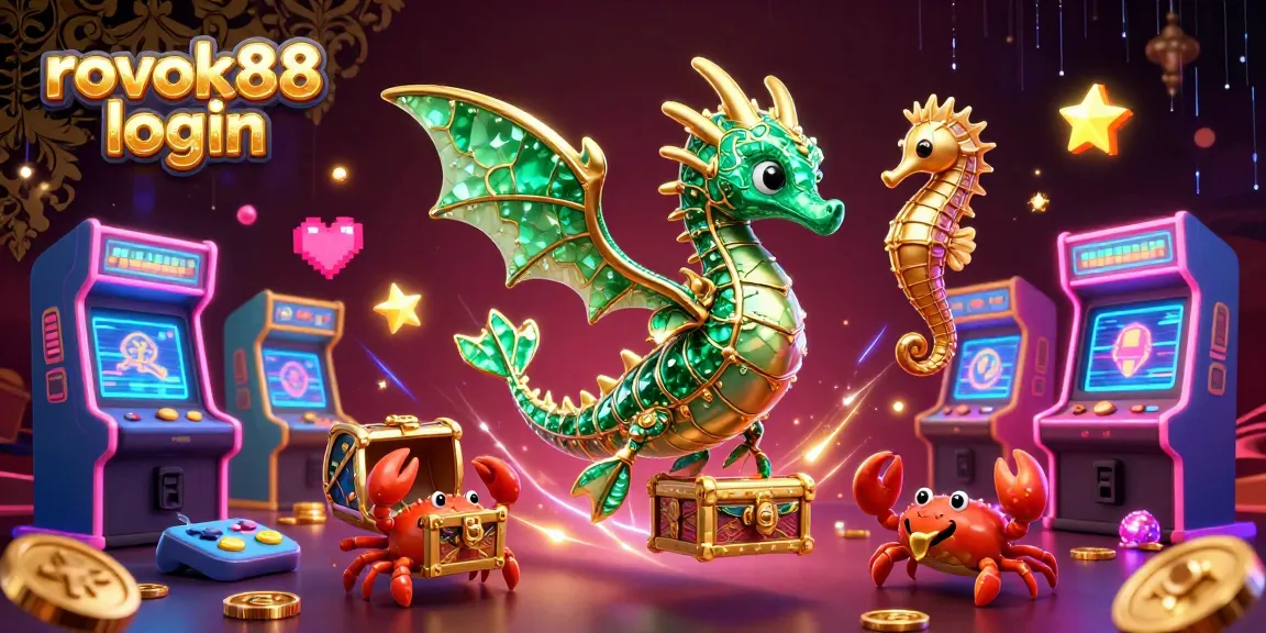 Experience the thrill of rokok88 login with vibrant sea dragon and treasure amidst dynamic gaming elements.