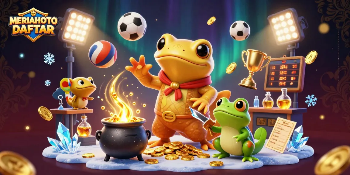Gambarkan MERIAHTOTO DAFTAR saat alkemis salamander mengubah logam menjadi koin emas dalam suasana kasino yang ramai.
