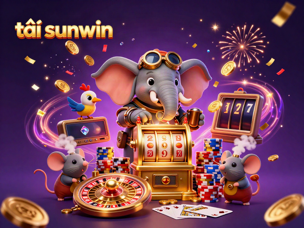 Play exciting games and win with tải sunwin on an engaging online casino platform showcasing vibrant elements.