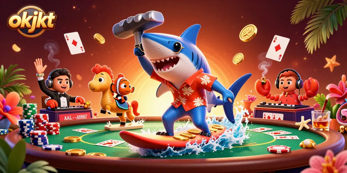 Menghadapi tantangan di dunia kasino dengan okjkt sambil mencari kemenangan di meja poker.