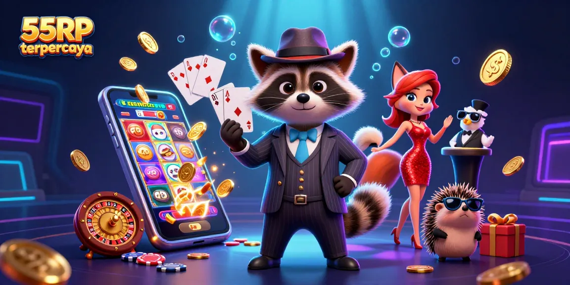 Rasakan keseruan menang dengan 55RP terpercaya dalam suasana casino yang penuh warna ini.
