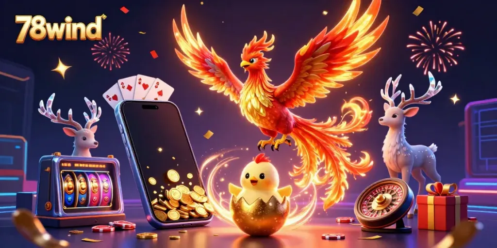 Experience the thrill of 78wind with dynamic casino games and vibrant mythical creatures