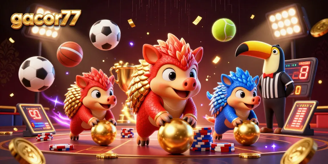 Mainkan gacor77 dengan pangolin bertanding sambil menggulung bola emas di kasino