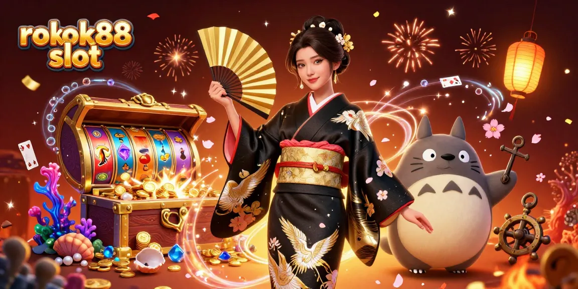 Experience the excitement of rokok88 slot with dynamic spinning reels and festive elements in a rich 3D scene.