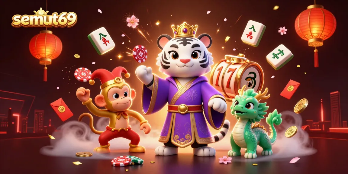Pasang taruhan di semut69 dengan tumpukan chip poker sambil menikmati suasana kasino yang meriah
