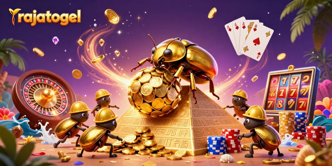 Engage with rajatogel's thrilling gameplay as dynamic golden coins and casino elements surround vibrant characters.