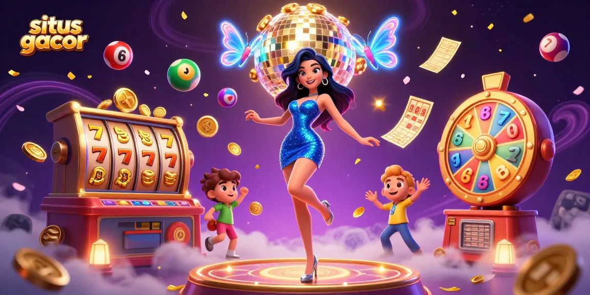 Experience the excitement of situs gacor through vibrant 3D casino art with dynamic gaming elements.
