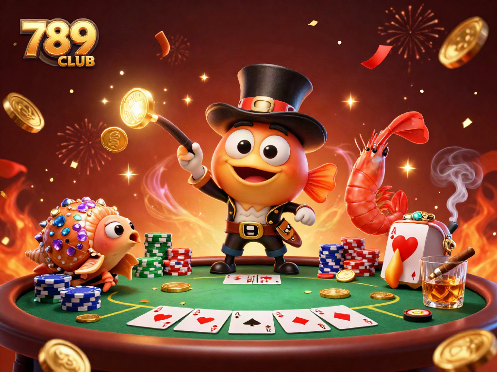 Experience excitement at 789CLUB with a thrilling poker scene illustrated vividly.