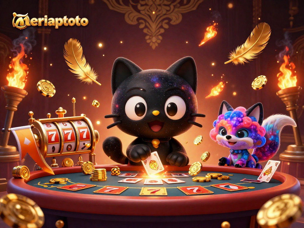 memainkan game slot di meriahtoto dengan kucing hitam galaksi dan rubah nebula, pengalaman kasino yang mendebarkan