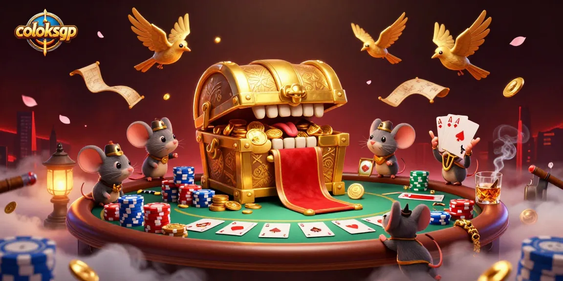 Menangkan jackpot bersama coloksgp di ilustrasi kasino 3D yang meriah dan penuh detail.