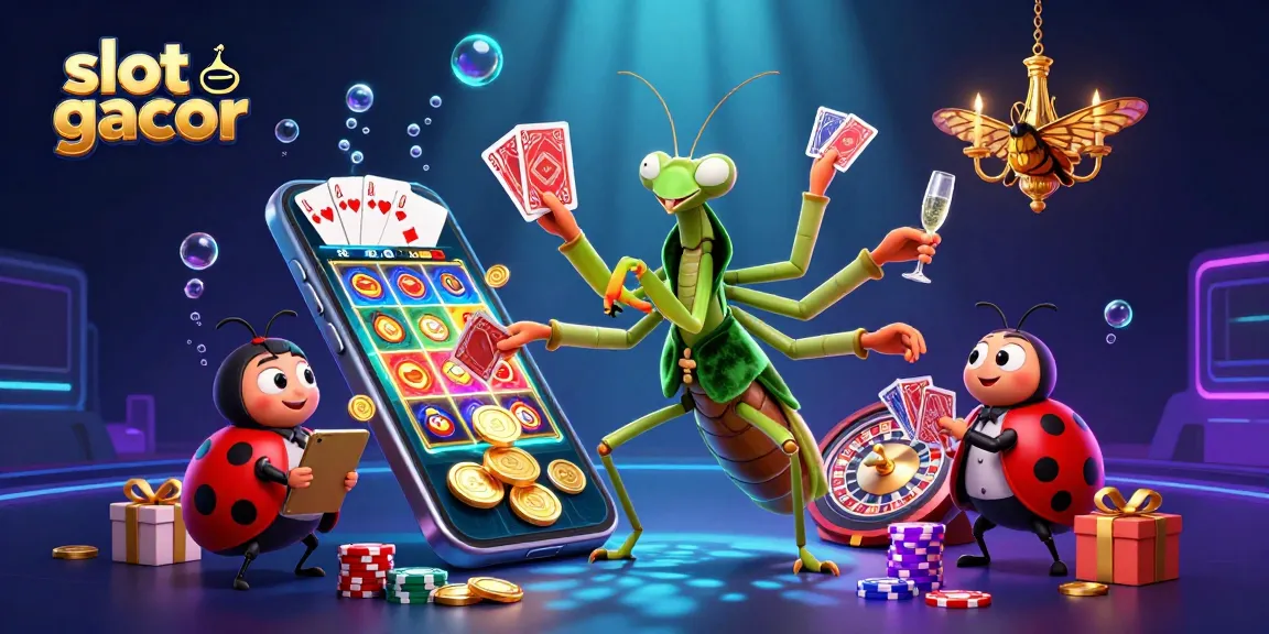 Slot gacor menarik dengan karakter kasino 3D dan elemen permainan yang seru.