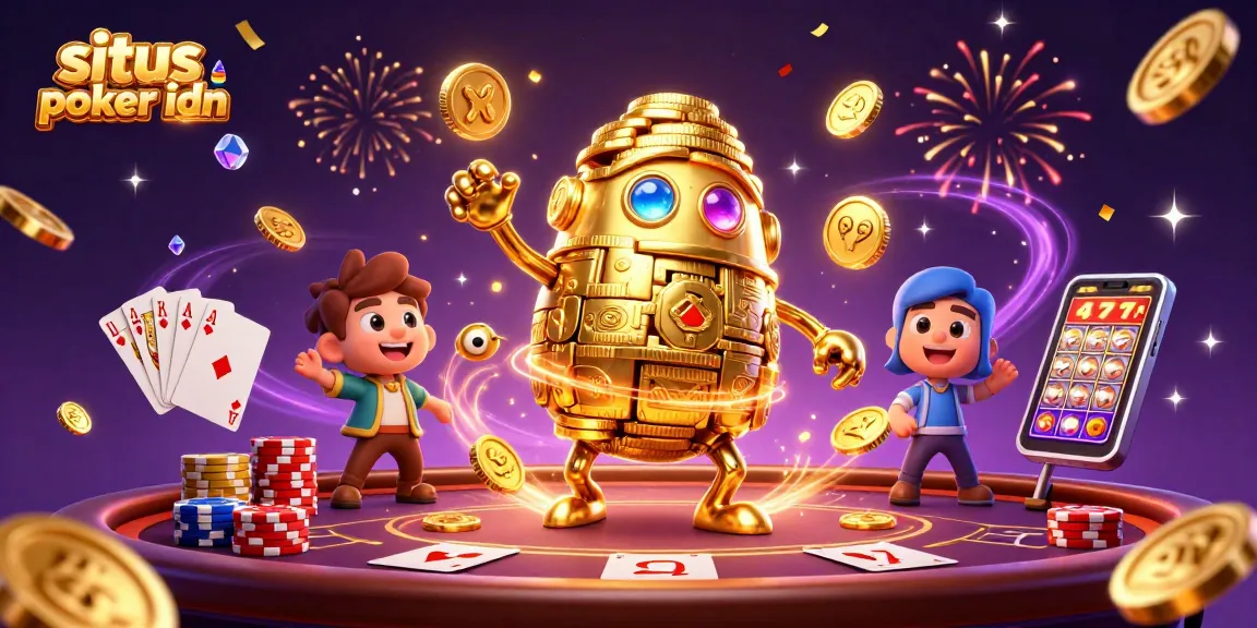 Get ready to win at situs poker idn with vibrant 3D visuals showcasing poker elements and exciting gameplay.