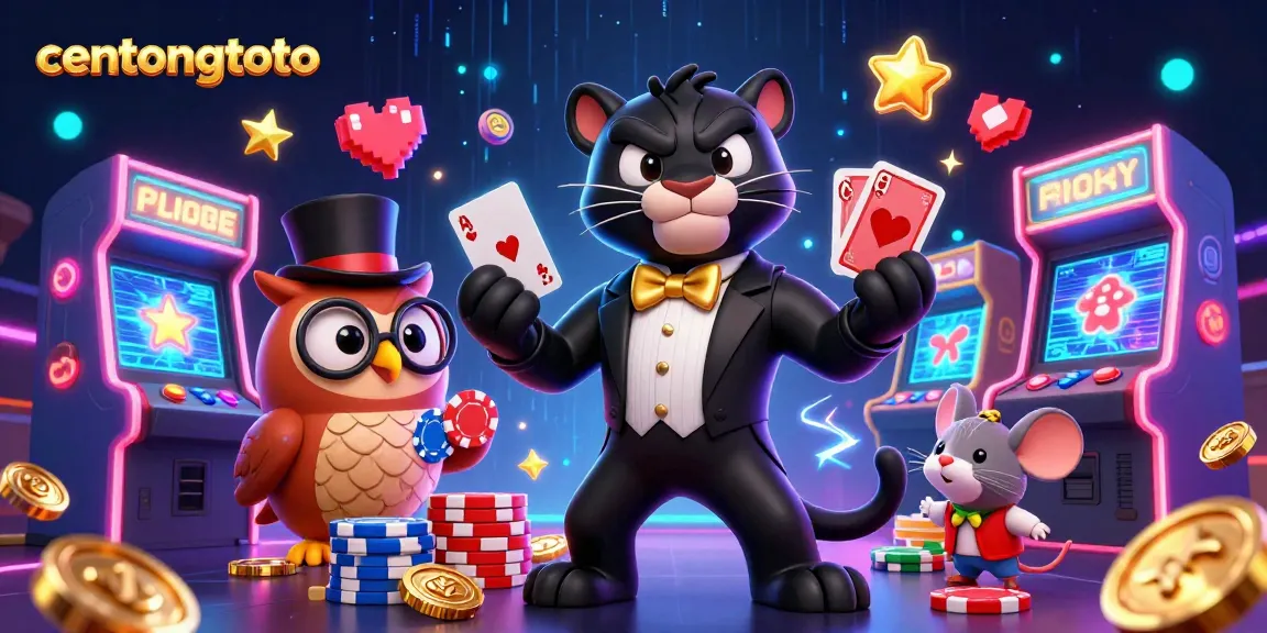 Menyusun strategi di centongtoto untuk meraih kemenangan dengan kartu, chip, dan karakter menggemaskan.