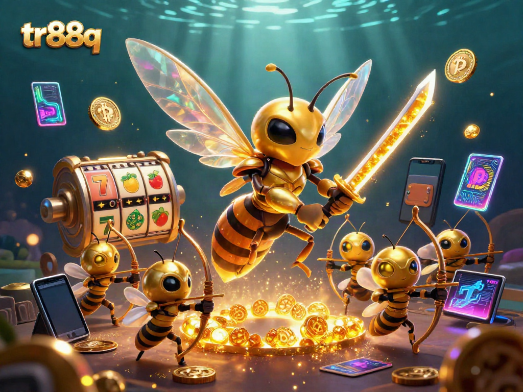 Experience adventure at tr88q with a captivating 3D casino scene featuring animated characters and vibrant game elements.
