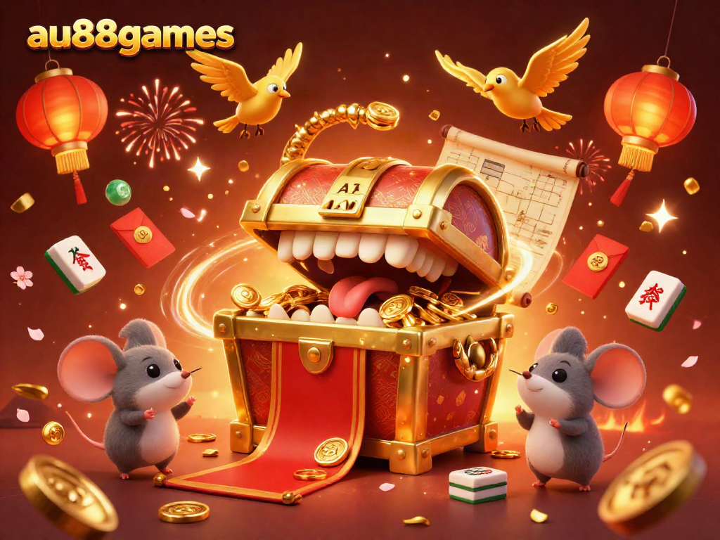 Experience thrill and excitement at au88games with a 3D treasure chest and adventurous games.