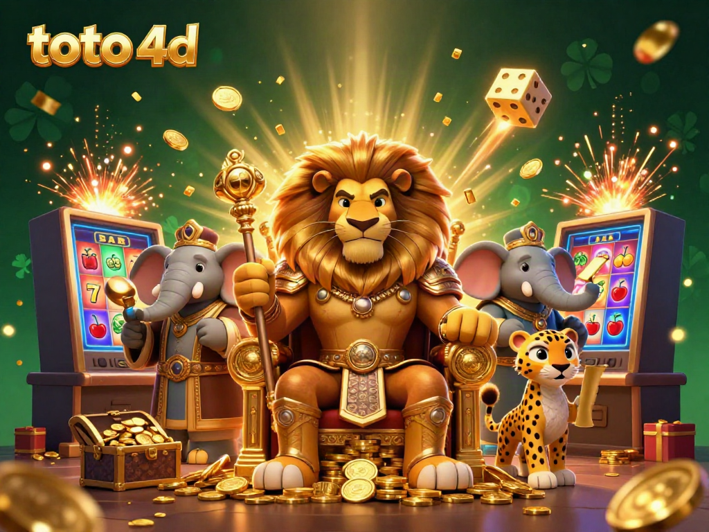 Spin to win with exciting Toto 4D visuals featuring vibrant gaming elements.