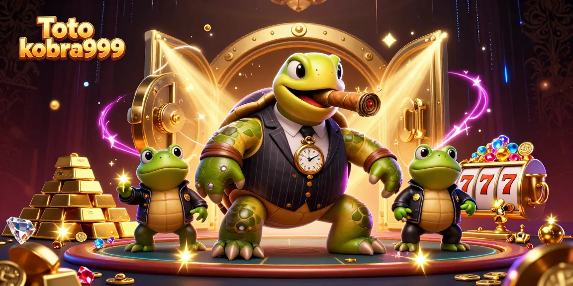 Toto kobra999 reveals a thrilling casino scene with a snapping turtle mobster and dynamic game elements