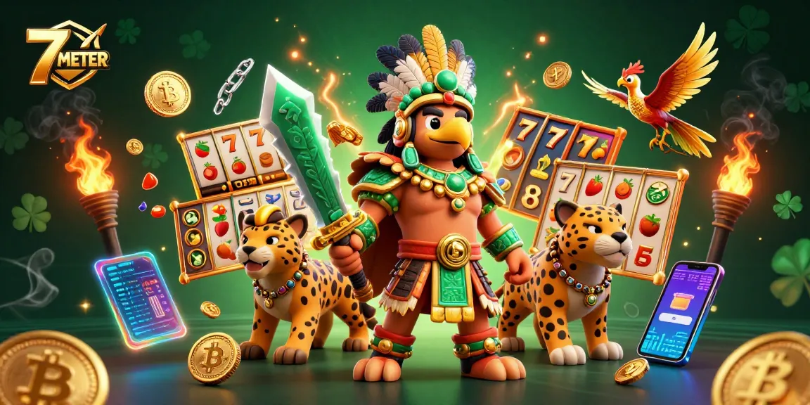 Win big with 7METER at this animated casino scene featuring slot reels and thrilling gameplay.