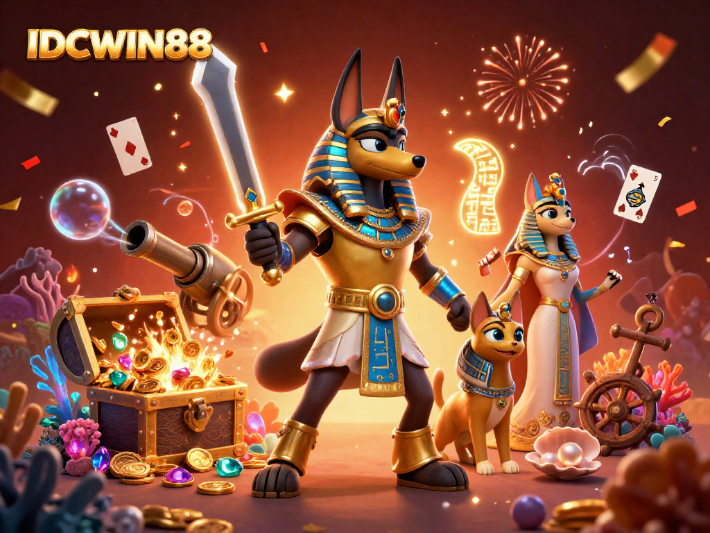 Experience thrilling gameplay with IDCWIN88 featuring exciting characters and dynamic casino elements.