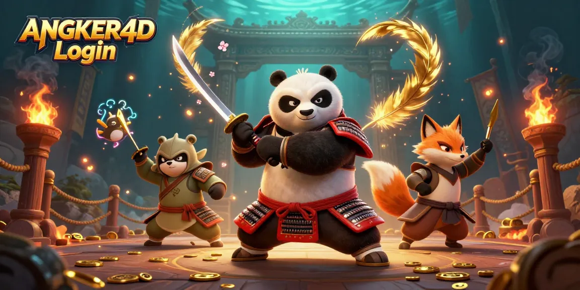 Experience the thrill of ANGKER4D Login with epic gambling characters and captivating game elements.