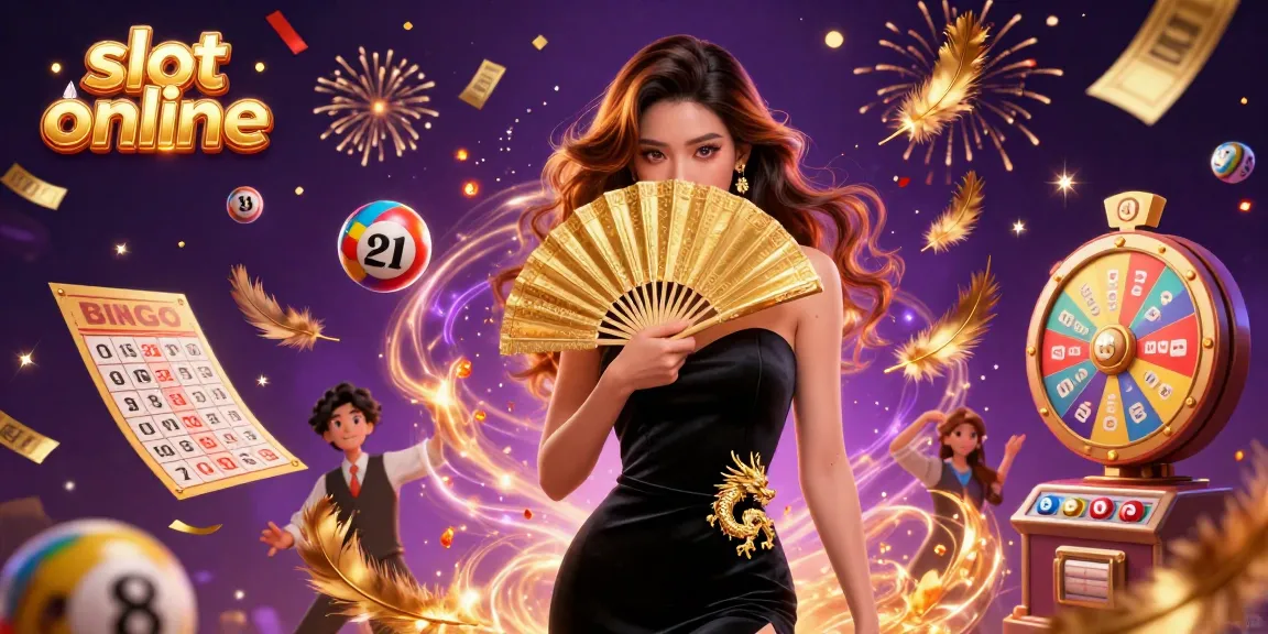 Engage in thrilling slot online adventures with vibrant elements and a captivating scene.