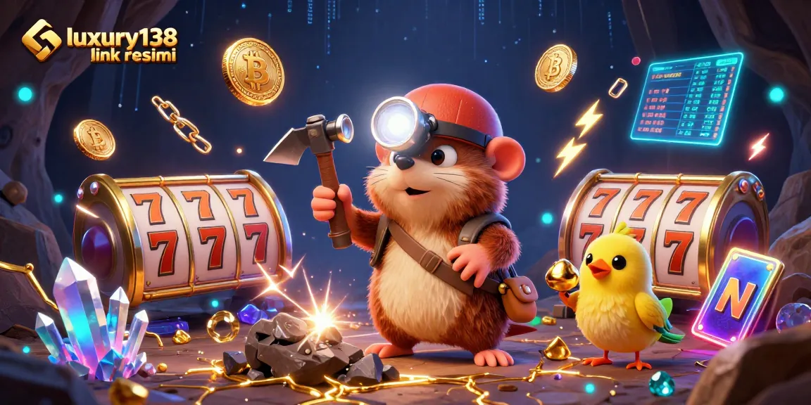 Engage with luxury138 link resmi for slot excitement featuring treasure hunters and vibrant casino elements.