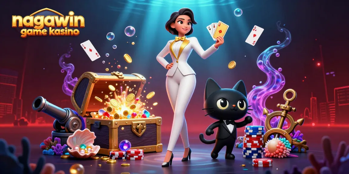 Experience the thrill of nagawin game kasino with a glamorous 3D scene of gaming action and excitement.