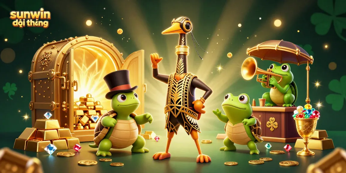 Play and win big at sunwin đổi thưởng, with vibrant 3D casino characters in action!