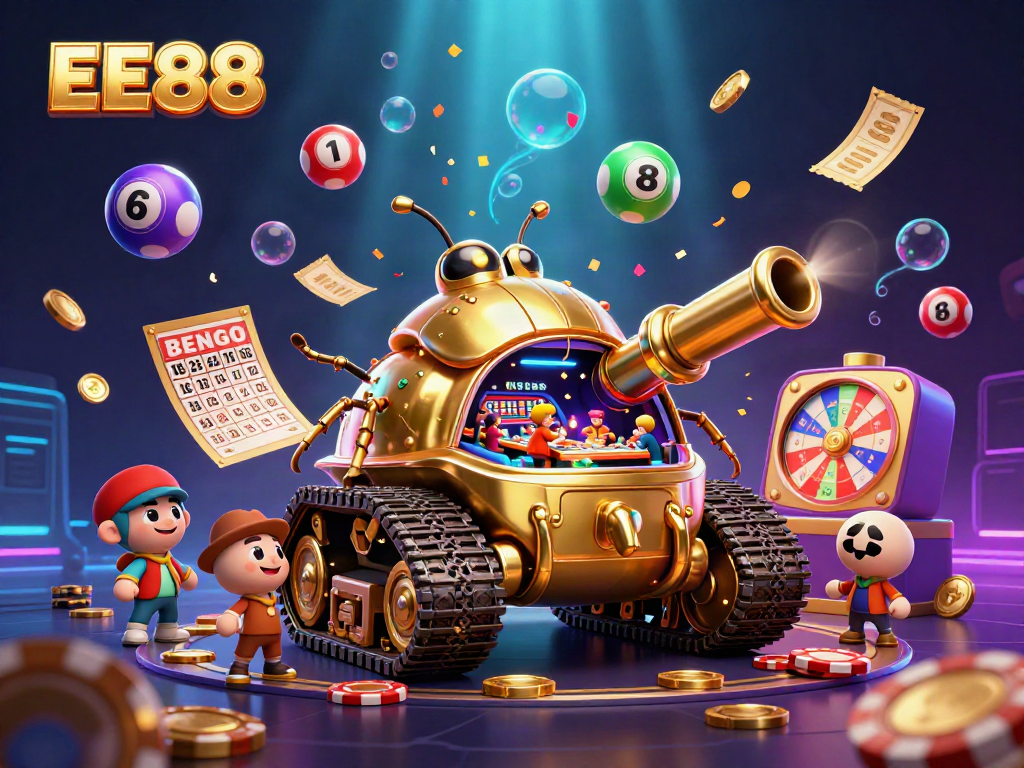 Join the EE88 casino with colorful dynamics, confetti, and engaging gameplay elements.
