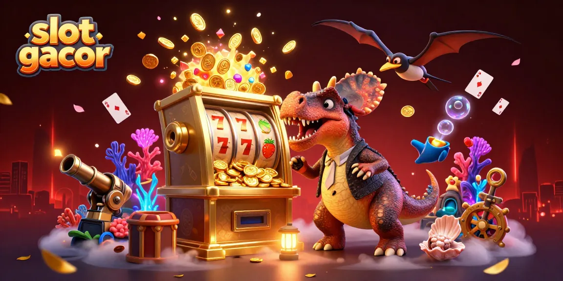 Slot gacor menawarkan jackpot besar dengan Pachycephalosaurus dan manajer kasino yang panik!