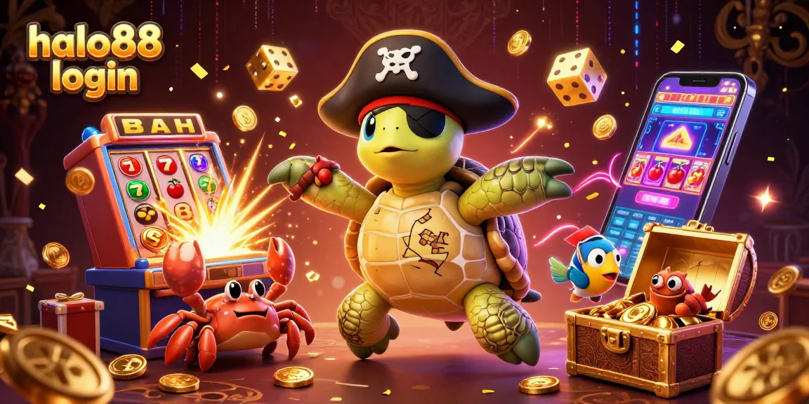 Engage in thrilling games with HALO88 login at the vibrant casino experience with animated characters.