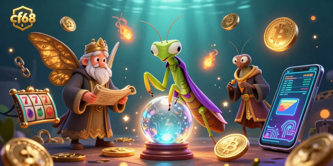 Engage with cf68's vibrant digital casino world featuring animated characters and exciting game elements.