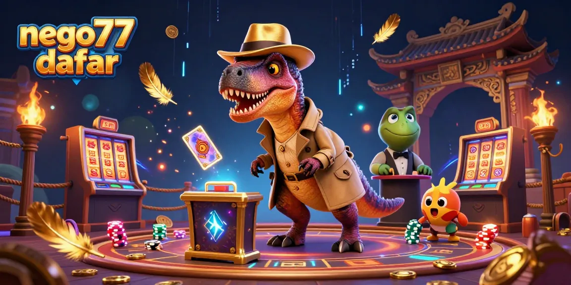 Engage in thrilling gameplay with nego77 daftar at a casino featuring vibrant characters and exciting elements.