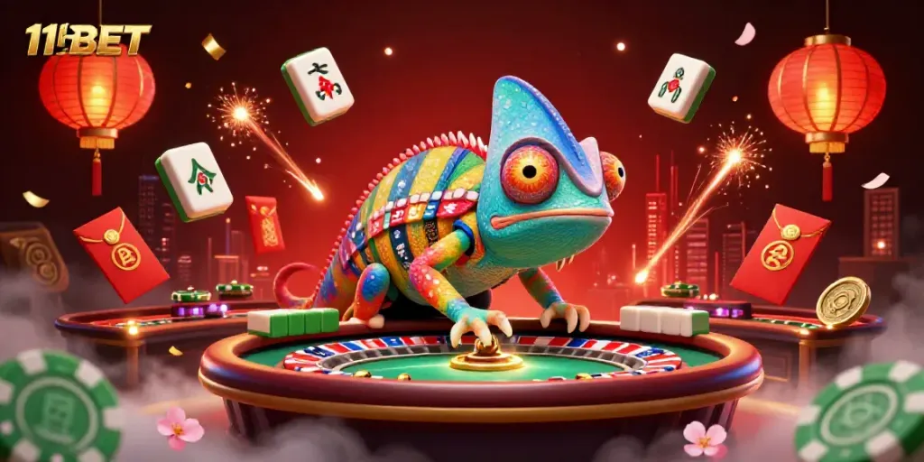 Experience exciting gaming adventures with the vibrant scene showcasing 11BET offering a rich casino atmosphere.