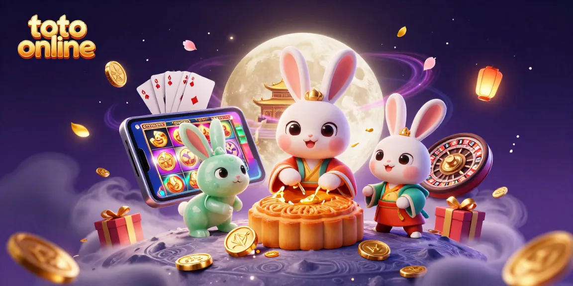 Menangkan toto online dengan ilustrasi casino yang penuh warna dan karakter unik.