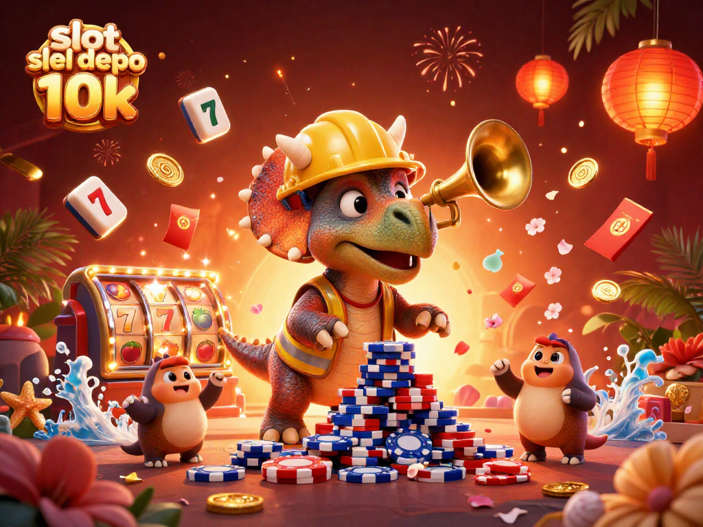 Menang besar di slot depo 10k dengan permainan slot yang menyenangkan dan beragam simbol keberuntungan.