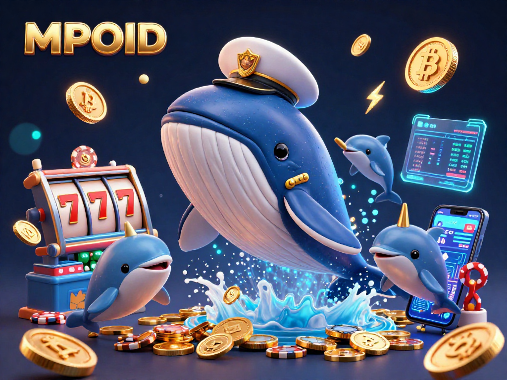 MPOID brings thrilling slot experiences with virtual jackpots, coins, and casino characters.