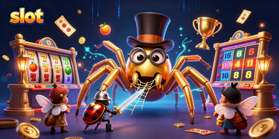Engage with slot games and watch characters interact in a dynamic casino scene.