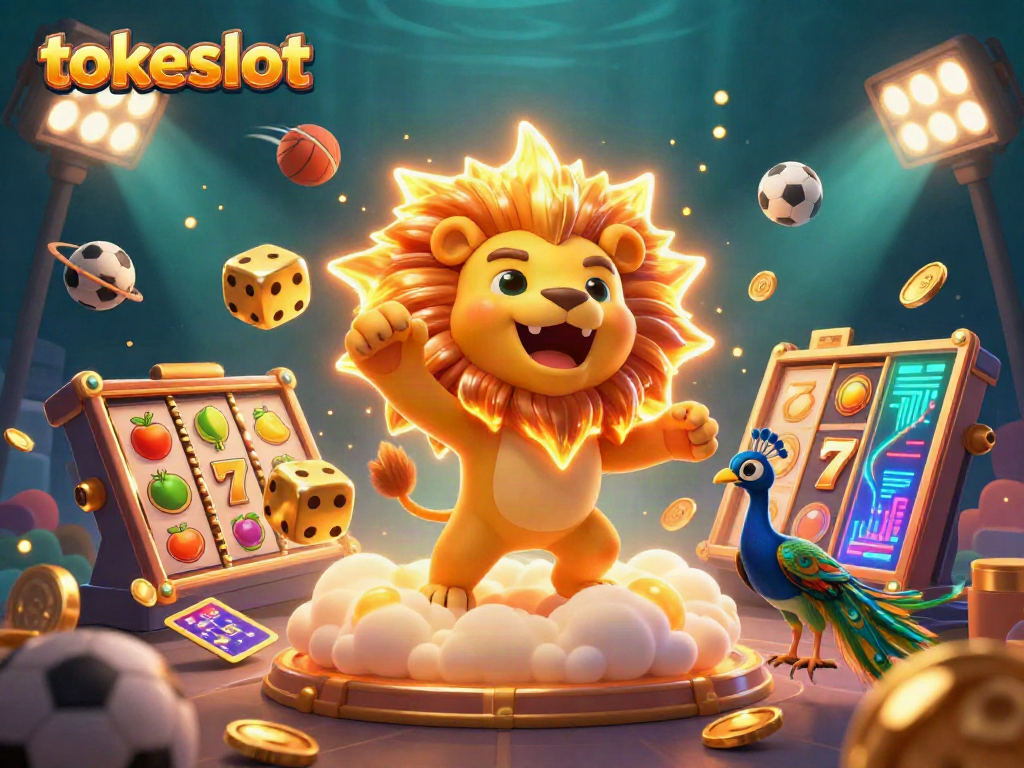 Experience dynamic gameplay in tokeslot with vibrant slot elements and characters in action.