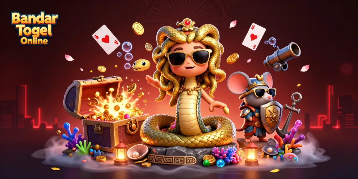 Experience the excitement of Bandar Togel Online with captivating 3D gaming visuals bursting with treasures.