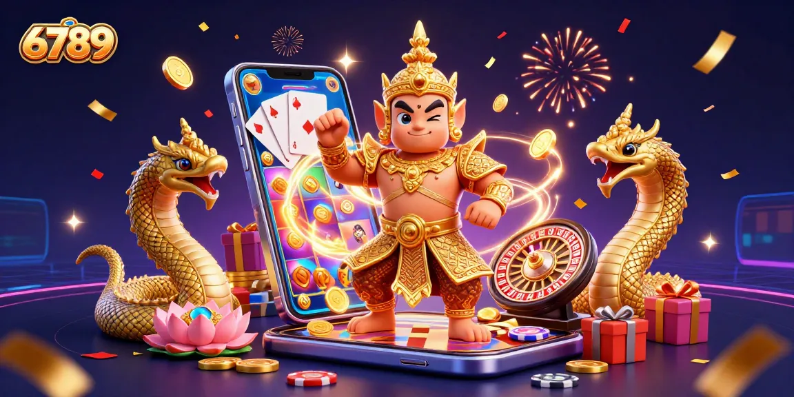 Engage with thrilling 6789 game action featuring vibrant slot games and casino elements.