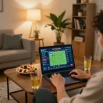 Engaging online sports betting experience showcasing PHPVIP platform on laptop.