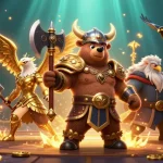 Engage with raja89 for a thrilling gambling experience featuring a Viking bear and Valkyrie eagle.