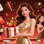 Experience the vibrant allure of 55rp daftar akun with golden coins and festive elements in this dynamic casino scene.